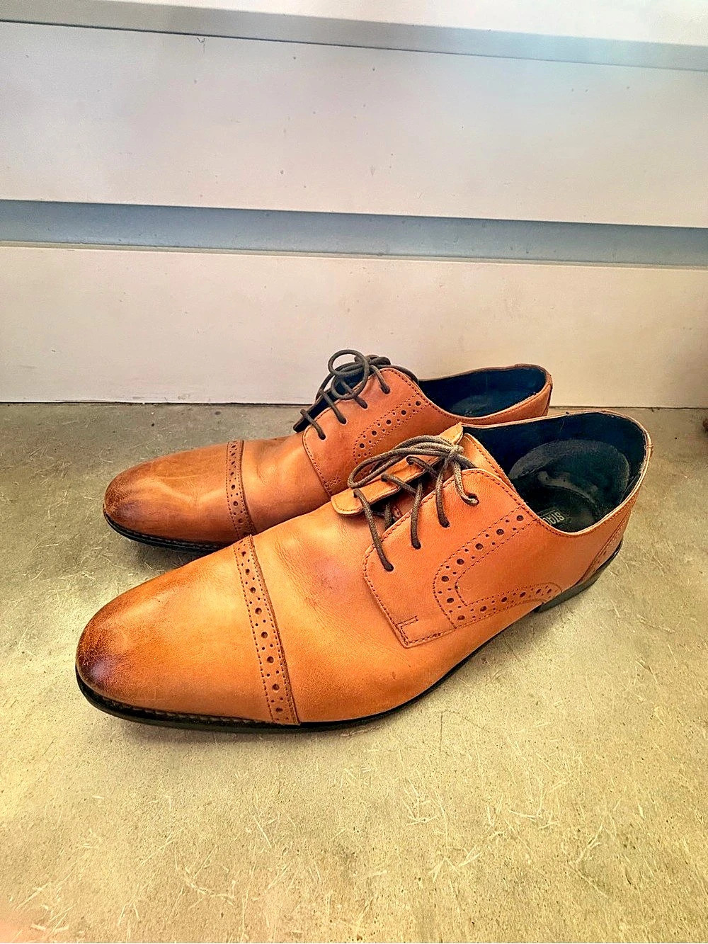 Stacy Adams Leather Cap Toe Oxfords US 12 M